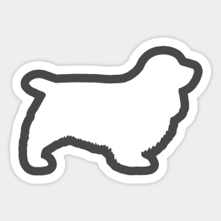 Sussex Spaniel Silhouette Sticker